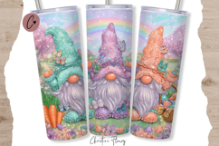 Easter Gnome Tumbler Wrap PNG - 4 Variations Product Image 4