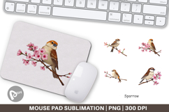 Mouse Pad Spring Sparrow Product Image 1