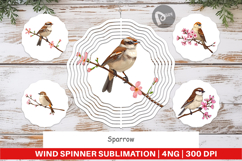 Wind Spinner Spring Sparrow Product Image 1