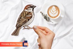 Sparrow Sticker, Nature Sticker, Bird Lover Sticker Product Image 1