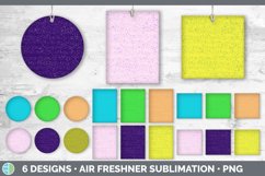 Bundle of six Spatter car air freshener sublimation designs.