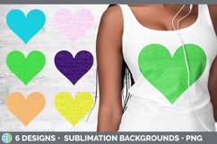 Bundle of six Spatter hearts clipart.