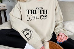 Speak truth with love Sleeve SVG Product Image 3