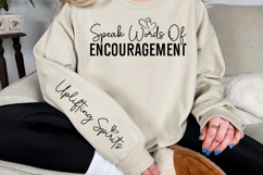 Speak Words of Encouragement Sleeve SVG Design Product Image 2