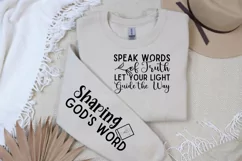 Speak Words Of Truth Let Sleeve SVG, Christian SVG Design Product Image 2