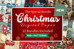 Special Christmas Digital Paper Bundle ,Digital Pattern Product Image 1