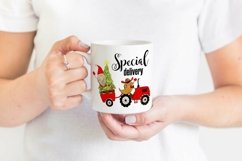 Special Delivery Santa Driving Farm Tractor Product Image 2