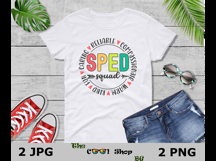 SPED Squad Png Jpg, Special Education Png, Special Ed Squad Product Image 3