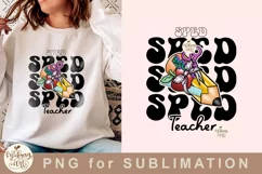 Sped Special Education Teacher Png, retro PNG, School Png Product Image 1