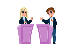 rhetoric speech and debate school education vector Product Image 1