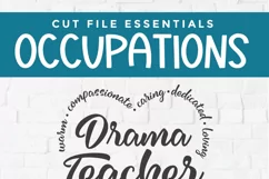 Drama teacher svg for Cricut and Silhouette machines - tall Pinterest image