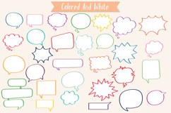 Color Speech Bubbles | Comic Book Talk, Thinking Cloud Product Image 2