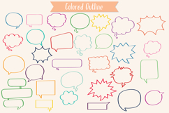 Color Speech Bubbles | Comic Book Talk, Thinking Cloud Product Image 4