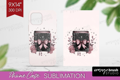 Spell Book Cute Phone Case PNG Pink Halloween Case PNG Product Image 1