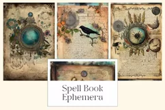 Spell Book Ephemera for Junk Journals Product Image 1