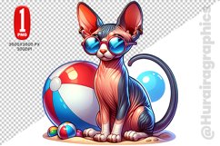 Sphynx Cat Clipart - PNG File Product Image 1