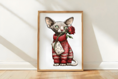 Sphynx Rose Delivery Valentine PNG Product Image 3
