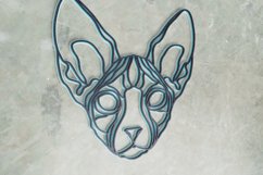 Sphynx Cat Laser Cut File| Layered Cat SVG Product Image 2