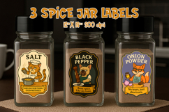 kitchen spice jar label | funny printable sticker Product Image 1