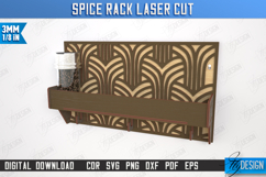 Spice Rack Laser Cut | Kitchen Shelf | Spice Caddy | CNC Product Image 1