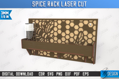 Spice Rack Laser Cut | Kitchen Shelf | Spice Caddy | CNC Product Image 1