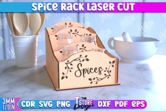Spice Rack Laser Cut | Kitchen Organizer | Spice Caddy | CNC Product Image 1