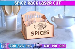 Spice Rack Laser Cut | Kitchen Organizer | Spice Caddy | CNC Product Image 1