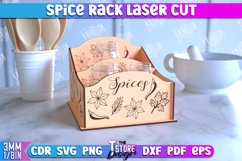 Spice Rack Laser Cut | Kitchen Organizer | Spice Caddy | CNC Product Image 1