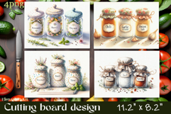 Kitchen Cutting Board , Spices and Herbs PNG Product Image 1