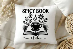 Spicy Book Club SVG, Book Lover SVG, Reading SVG Product Image 5