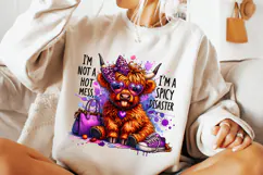 I'm Not A Hot Mess I'm A Spicy Disaster PNG, Funny Cow PNG Product Image 3