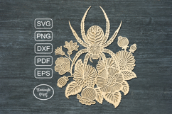 Halloween lasercut svg spider laser cut ornament or keychain Product Image 4
