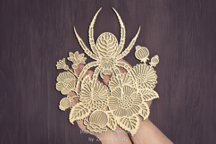 Halloween lasercut svg spider laser cut ornament or keychain Product Image 5