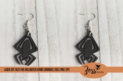 Spider Halloween Earrings SVG |Set of 3 Laser Cut &amp; Product Image 2