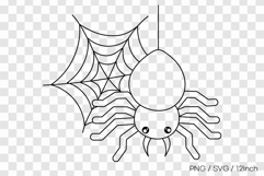 Eight legs garden spider bug spooky theme PNG animal clipart Product Image 1