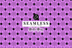 Purple Spider Web Pattern | Cute Halloween Digital Paper Product Image 1
