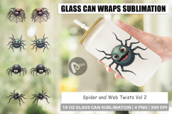 Glass Can Spider and Web Twists Product Image 1