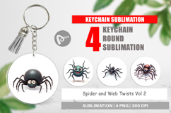Keychain Spider and Web Twists Product Image 1