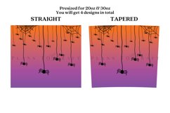spider halloween skinny tumbler sublimation wrap with high resolution 300 DPI and transparant background perfect for 20oz and 30oz skinny tumbler