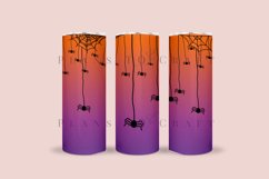 spider halloween skinny tumbler sublimation wrap with high resolution 300 DPI and transparant background perfect for 20oz and 30oz skinny tumbler
