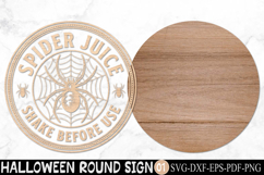Spider Juice Shake Before Use SVG, Potion Label Round Sign Product Image 2