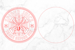 Spider Juice Shake Before Use SVG, Potion Label Round Sign Product Image 3