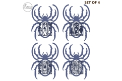 Spider Lantern Set of 4 Halloween Lamp with Creepy Designs Product Image 20