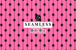 Pink Spider Pattern | Cute Halloween Digital Paper Product Image 1