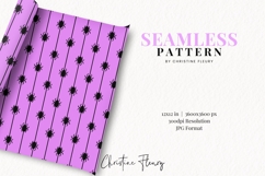 Purple Spider Pattern | Cute Halloween Digital Paper Product Image 2