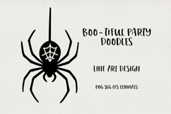 Funny Halloween Line Art Clipart SVG|PNG|EPS Product Image 1