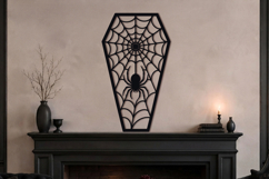 Spider Web Coffin Halloween SVG Product Image 2