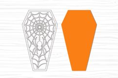 Spider Web Coffin Halloween SVG Product Image 3