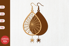Spider Web Earring SVG Product Image 1