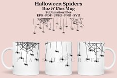 Spider Web Halloween coffee mug sublimation wrap glass mug wrap svg presized for 11oz and 15oz glass mug are sublimation files